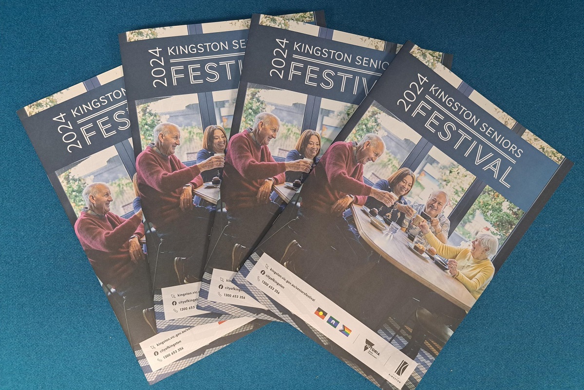 Copies of the Seniors Festival 2024 booklet